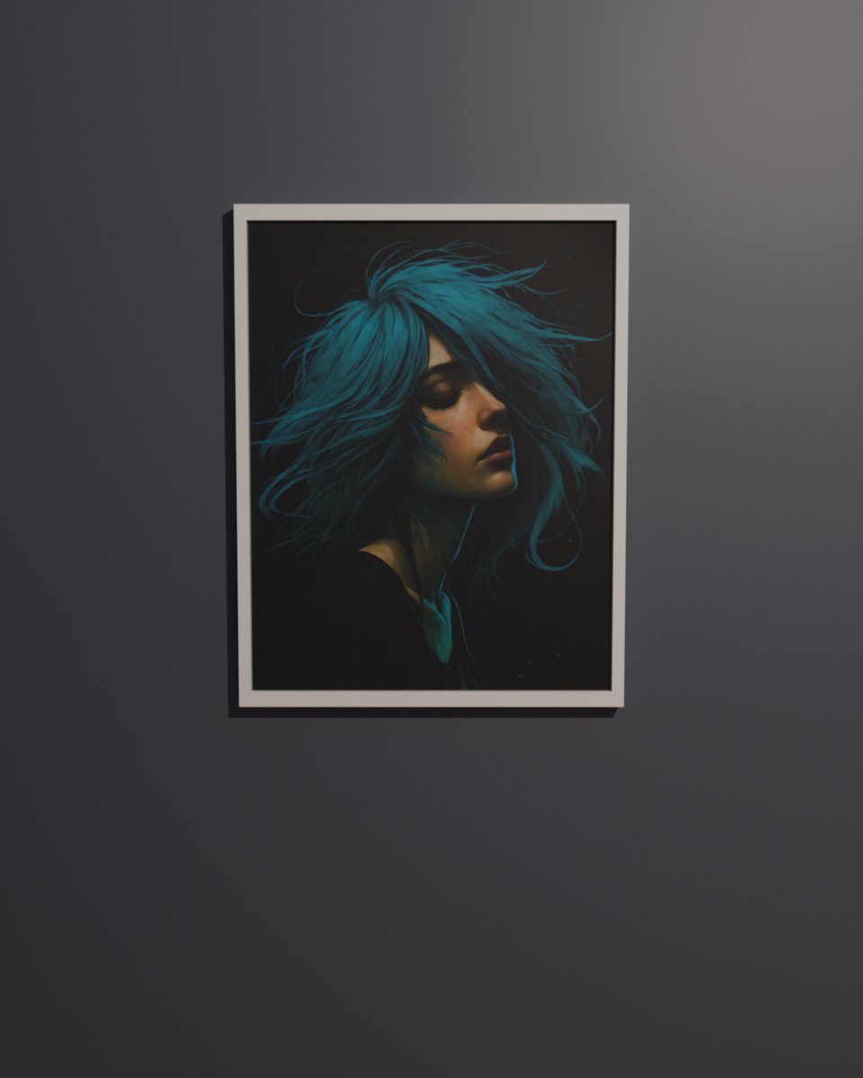 Azure soul - Art print - Poster - Ever colorful