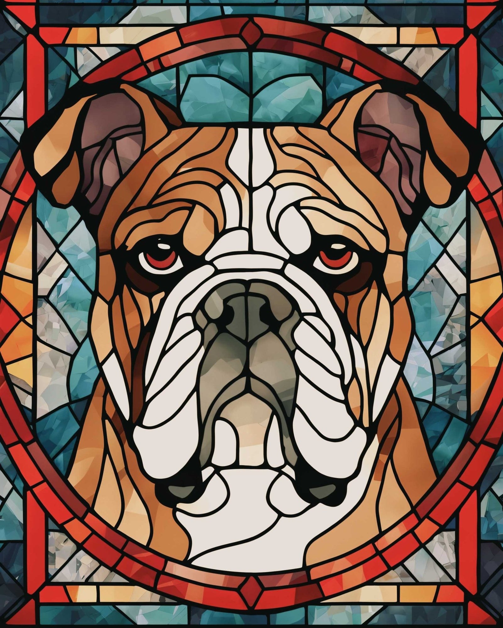 Max the bulldog - Poster - Ever colorful