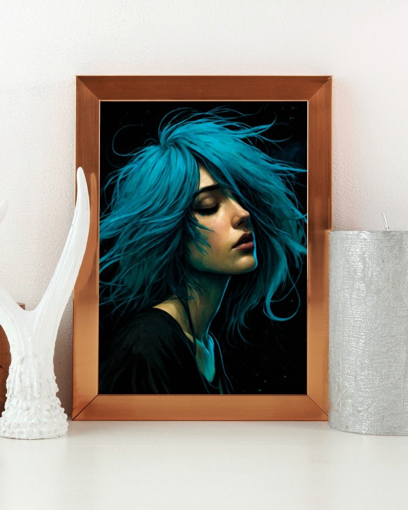 Azure soul - Art print - Poster - Ever colorful