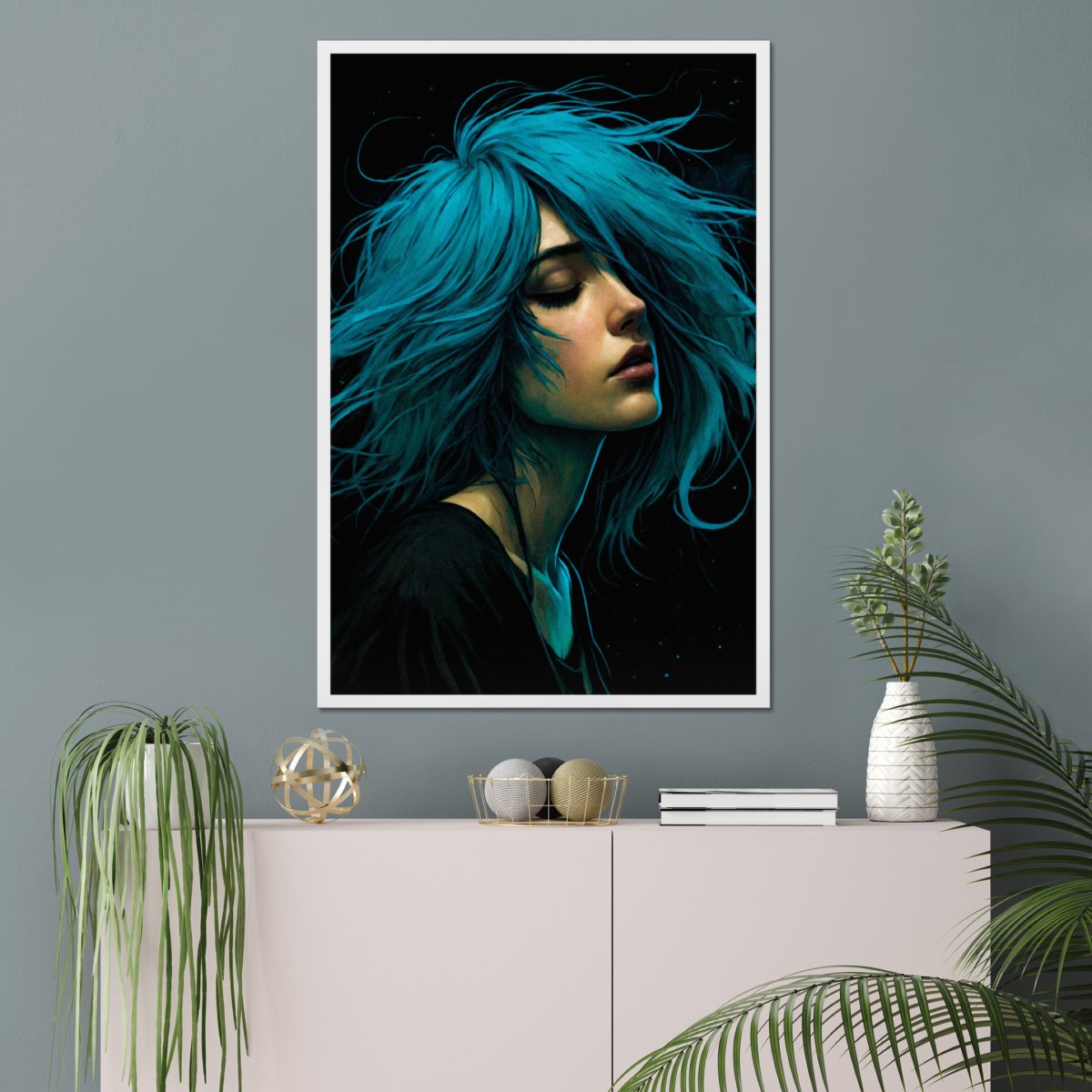 Azure soul - Art print - Poster - Ever colorful