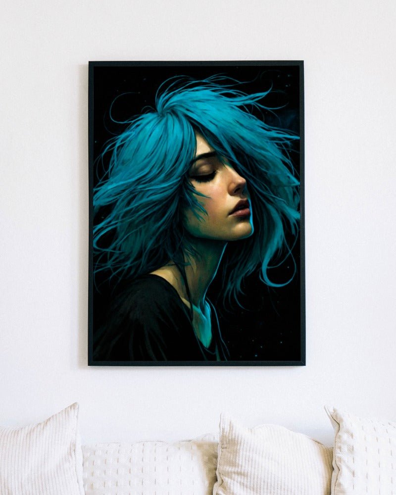 Azure soul - Art print - Poster - Ever colorful