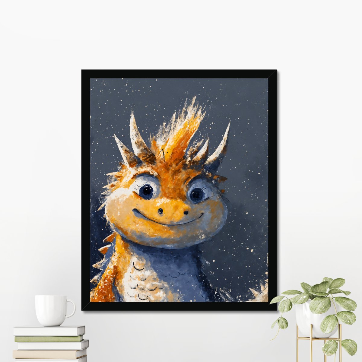 Baby Basilisk portrait - Art print - Poster - Ever colorful