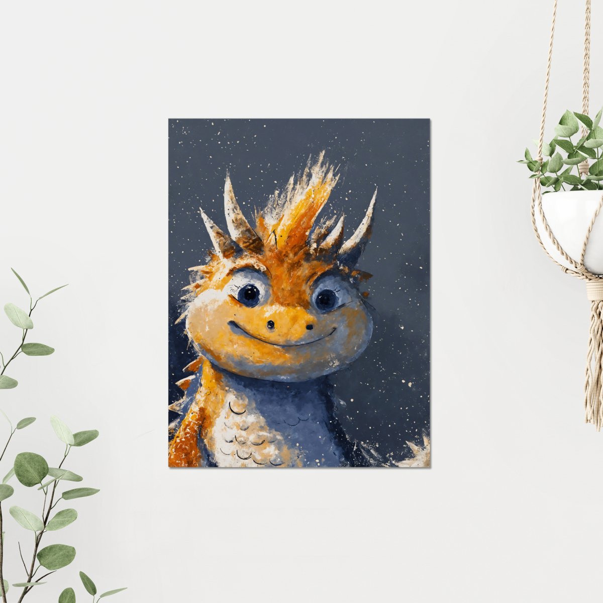 Baby Basilisk portrait - Art print - Poster - Ever colorful