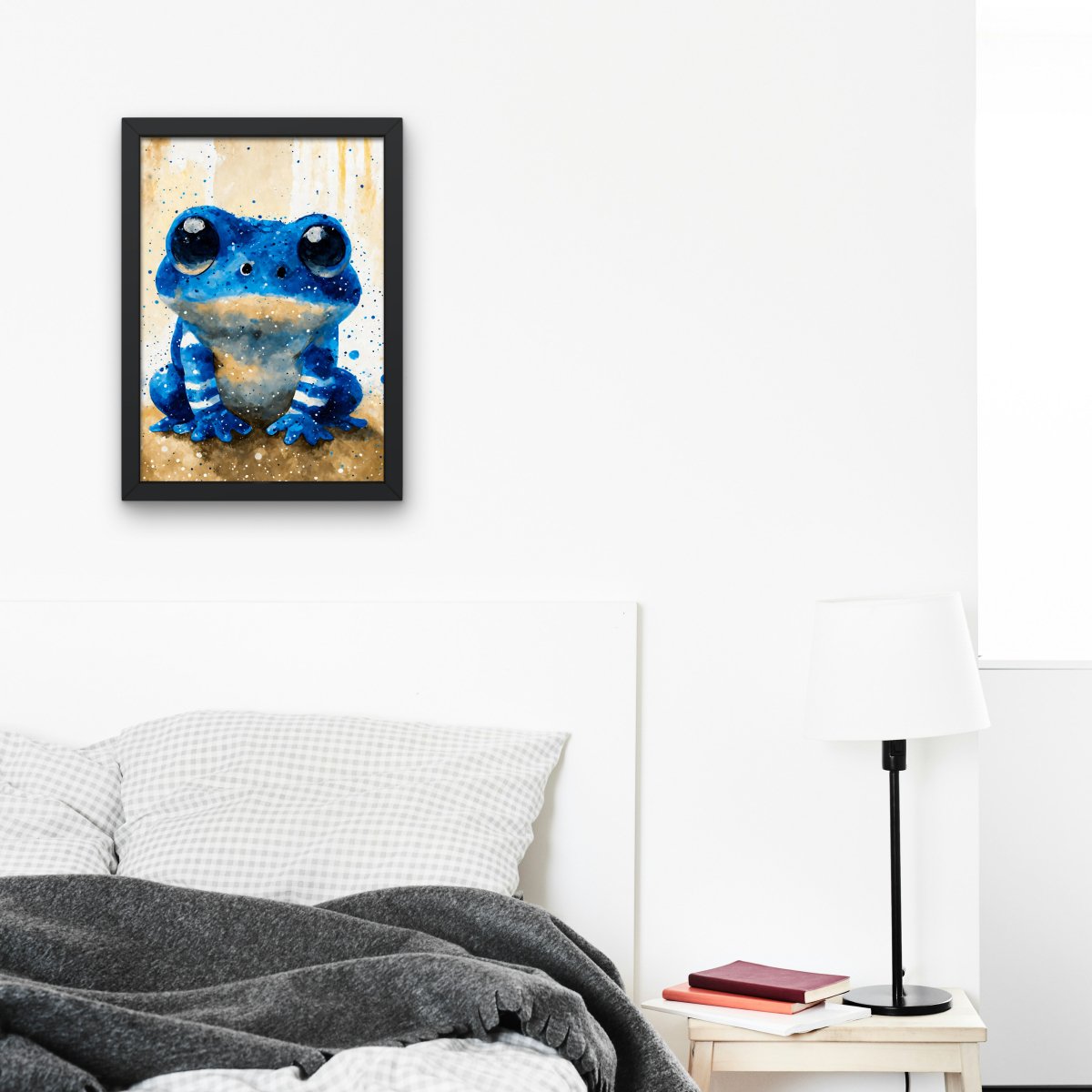 Blueberry frog portrait - Art print - Poster - Ever colorful