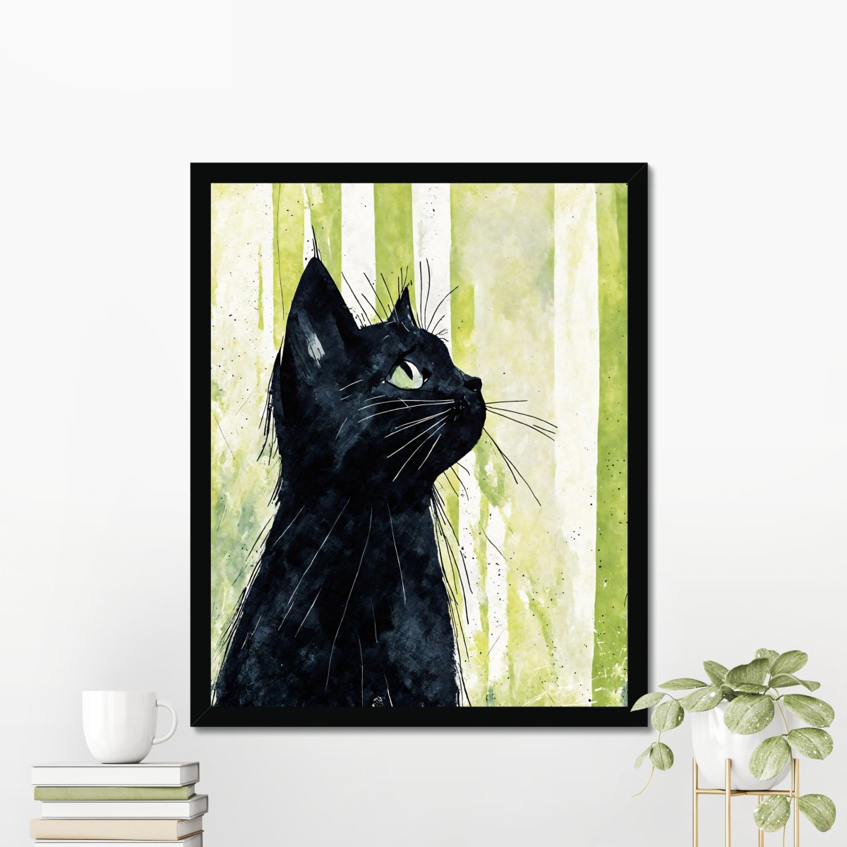 Bombay cat side portrait - Art print - Poster - Ever colorful