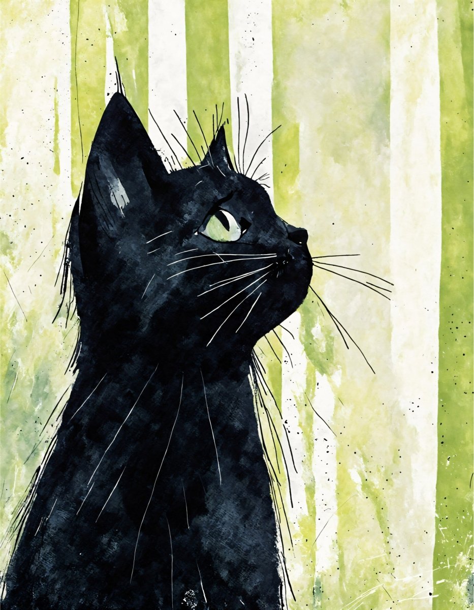 Bombay cat side portrait - Art print - Poster - Ever colorful