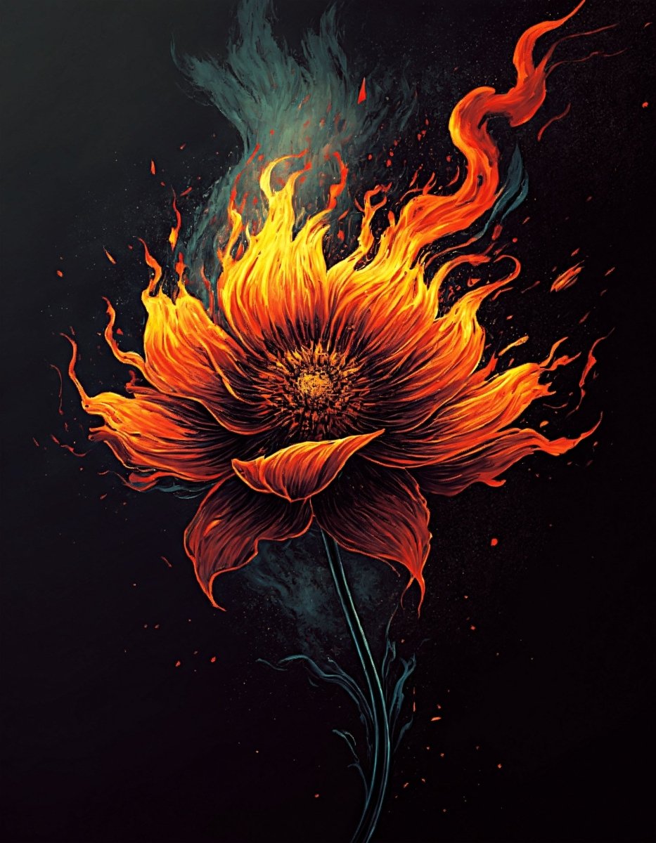 Burnt beauty - Art print - Poster - Ever colorful