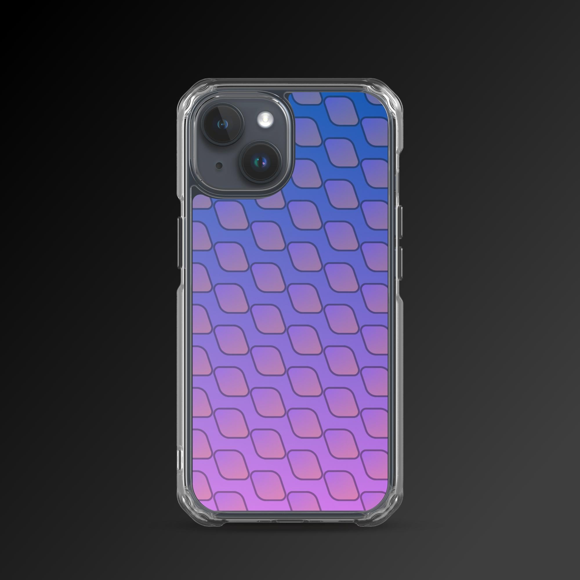"Diamonds pattern" clear iphone case