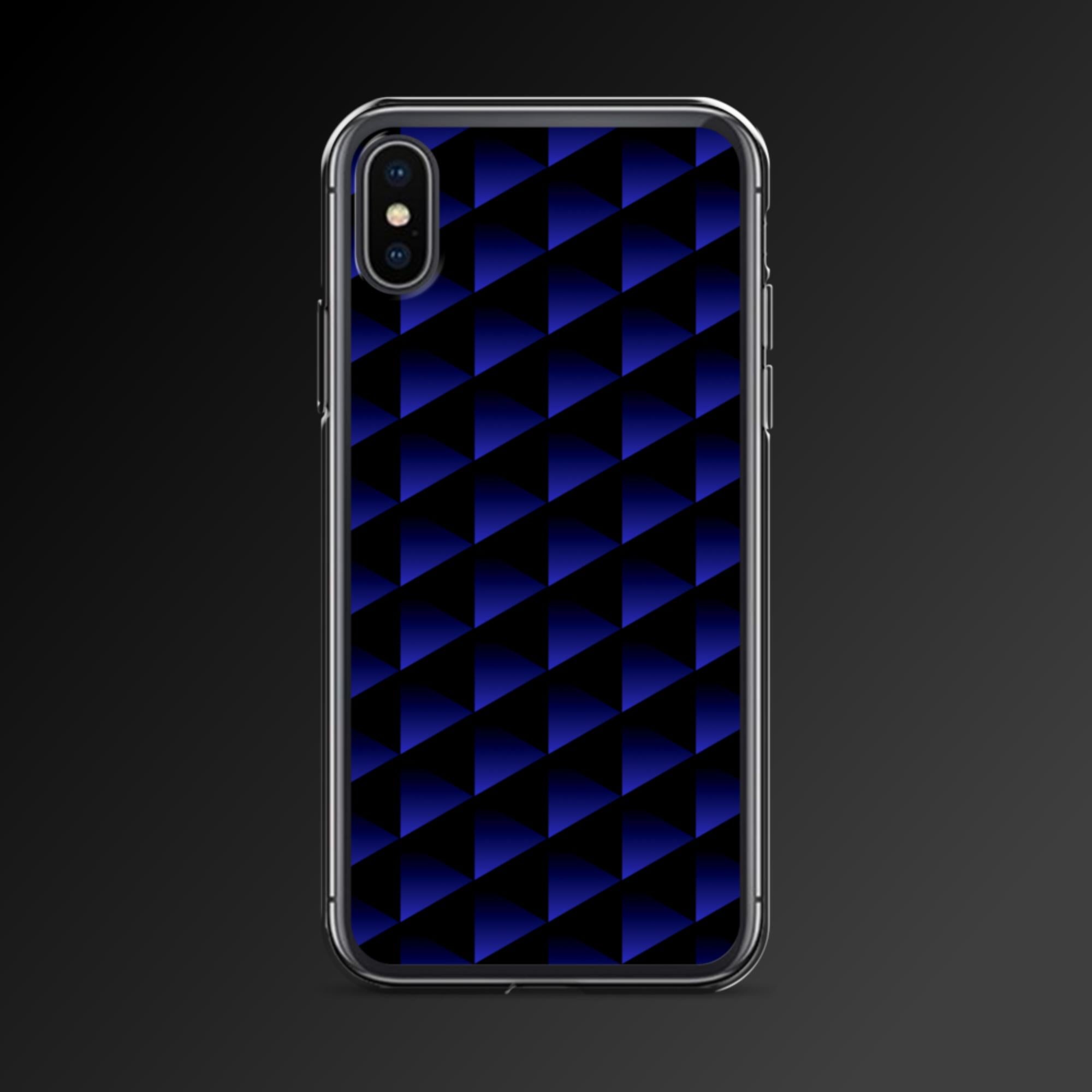 "Dark triangles pattern" clear iphone case