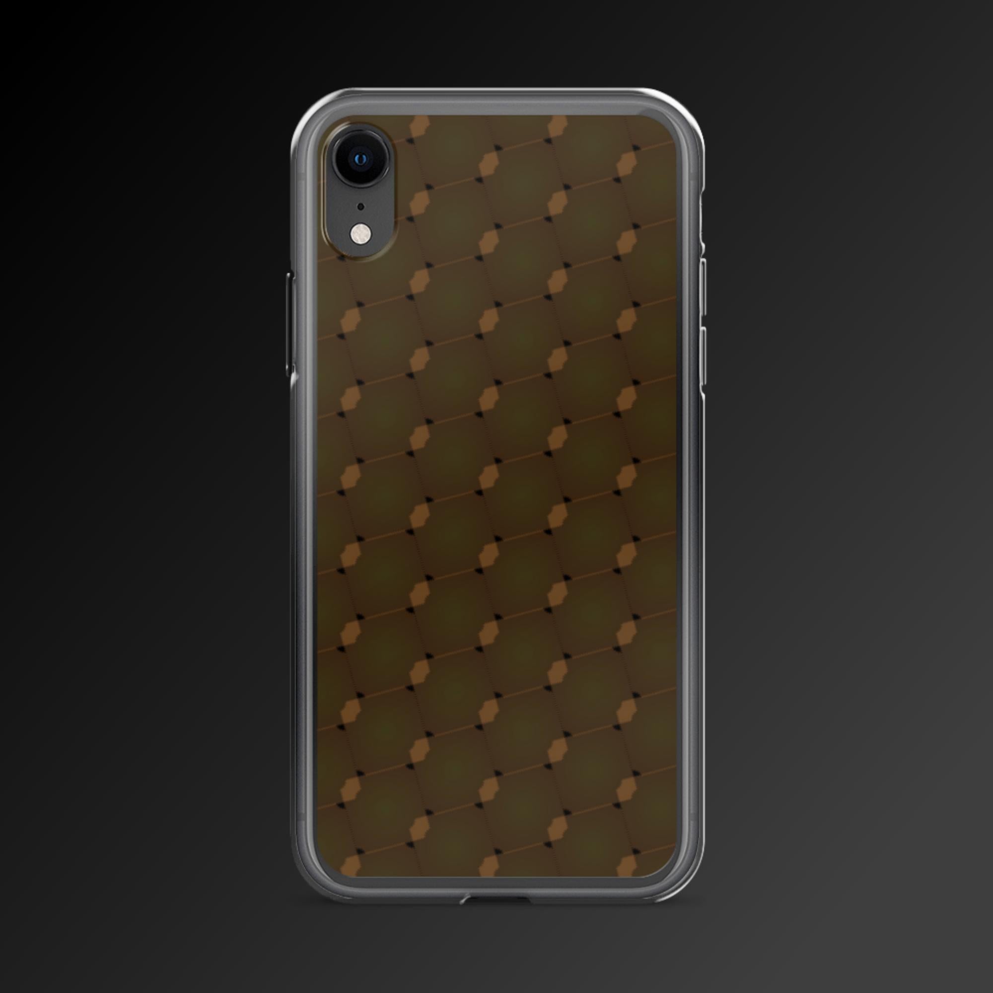 "Dark stripes grid" clear iphone case
