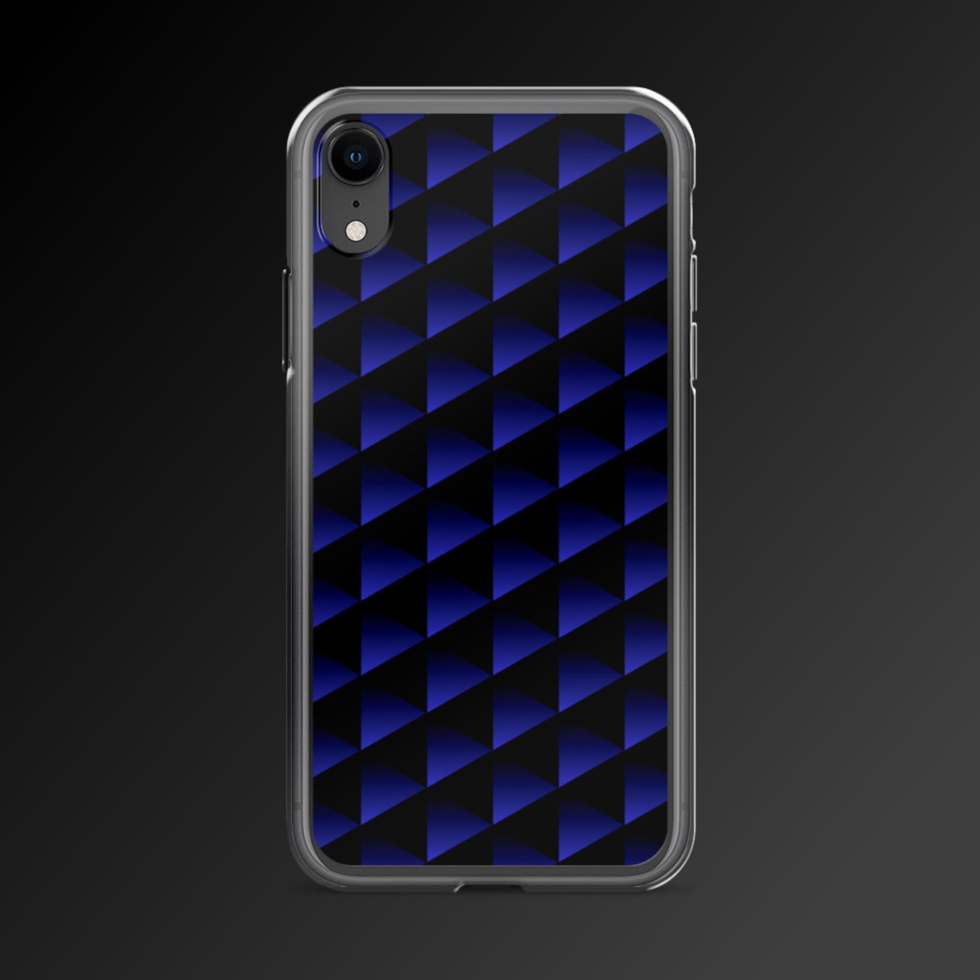 "Dark triangles pattern" clear iphone case
