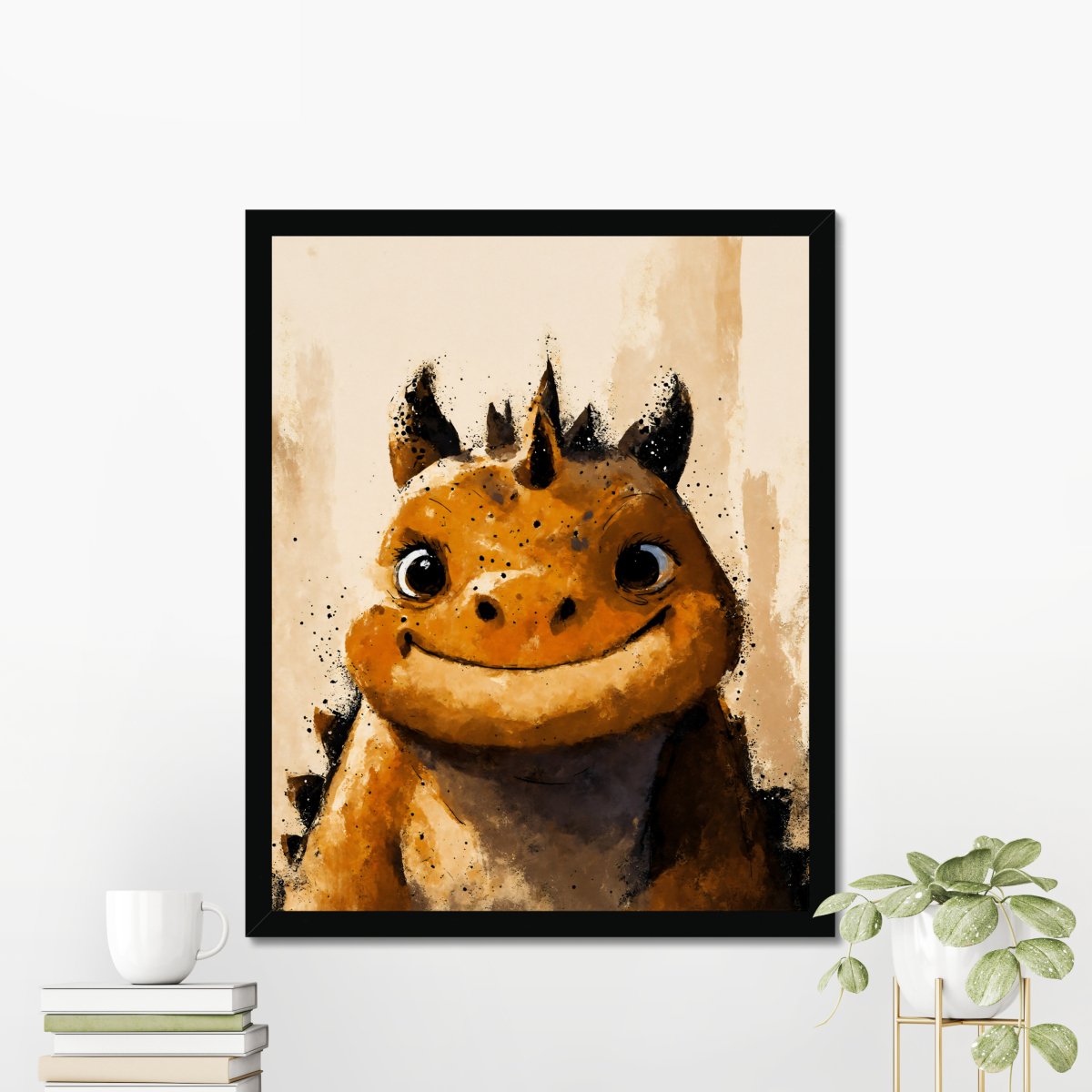 Curious rock drake portrait - Art print - Poster - Ever colorful