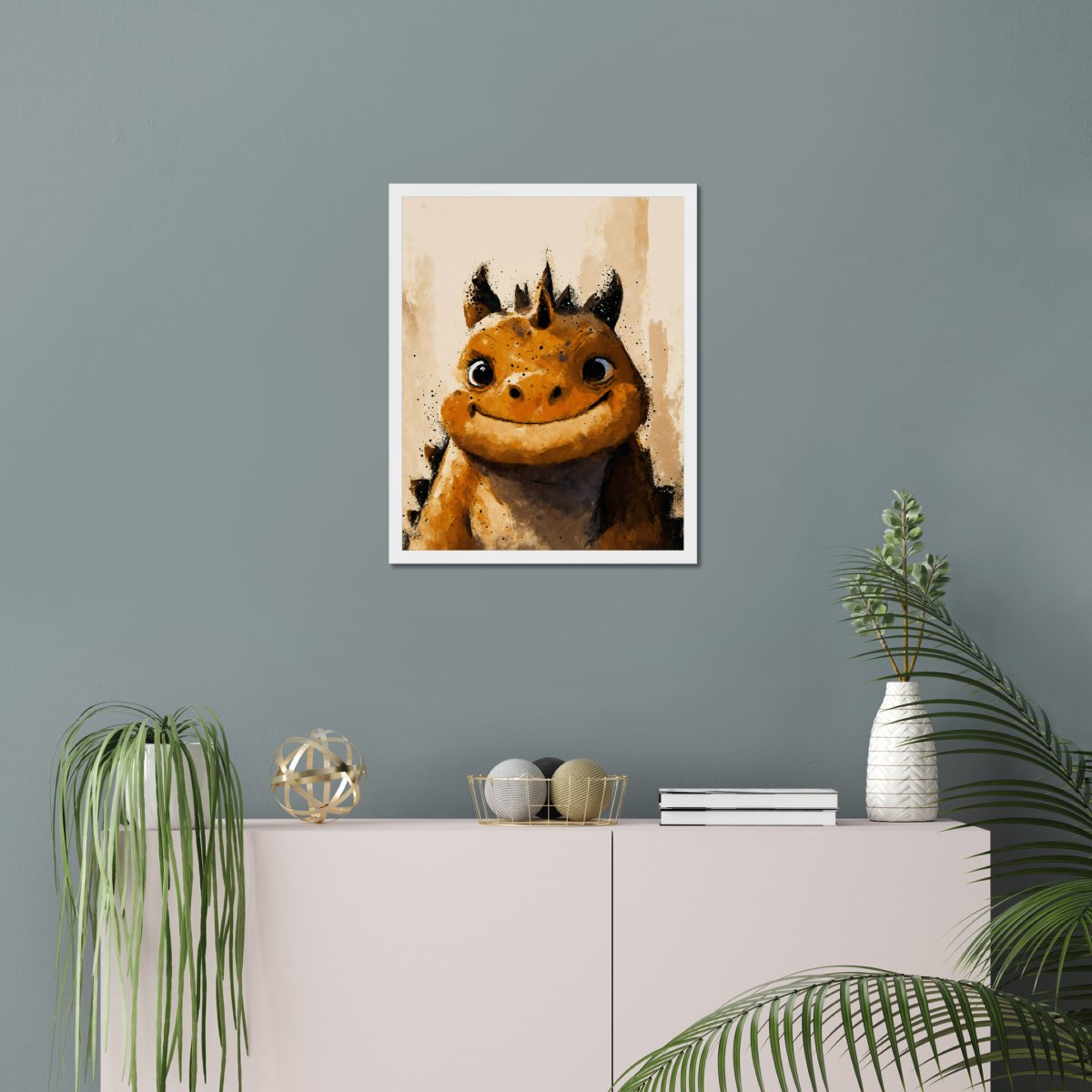 Curious rock drake portrait - Art print - Poster - Ever colorful