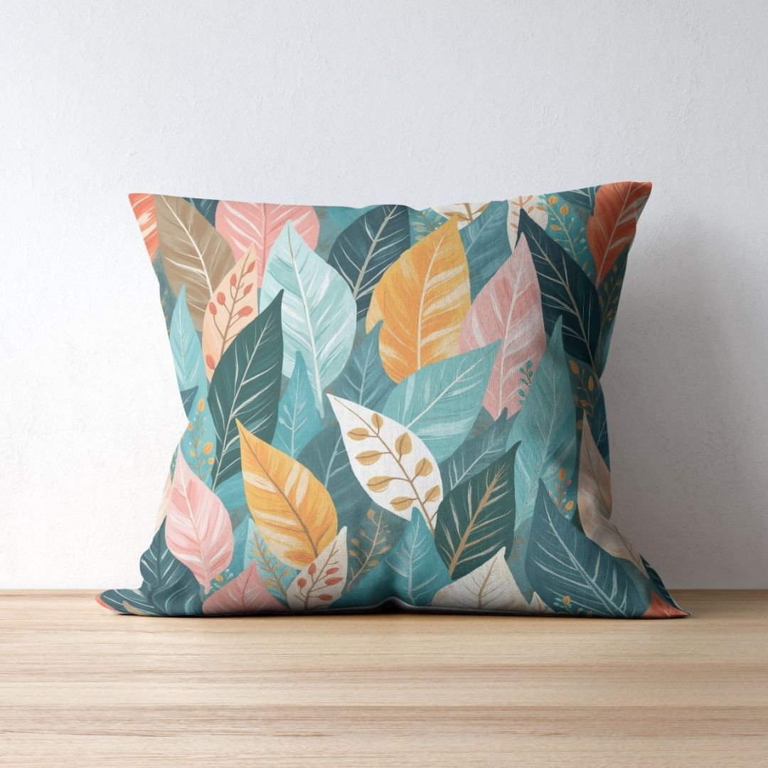 Cushion Cover - Modern Style Botanical Canopy - Pillow - Ever colorful