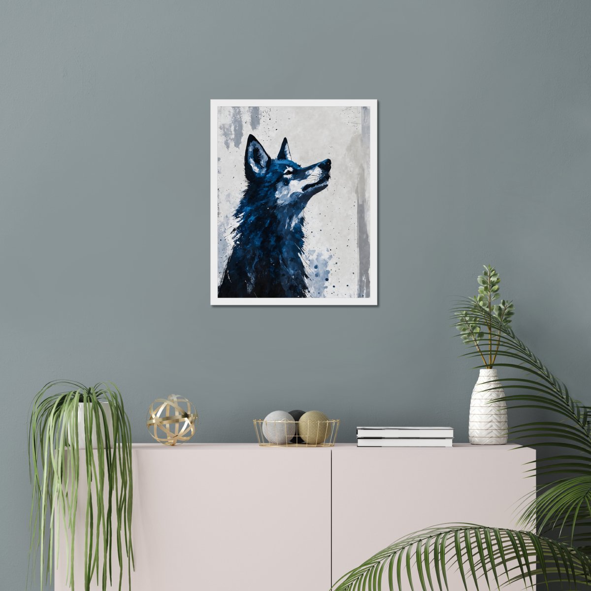 Direwolf grace portrait - Art print - Poster - Ever colorful