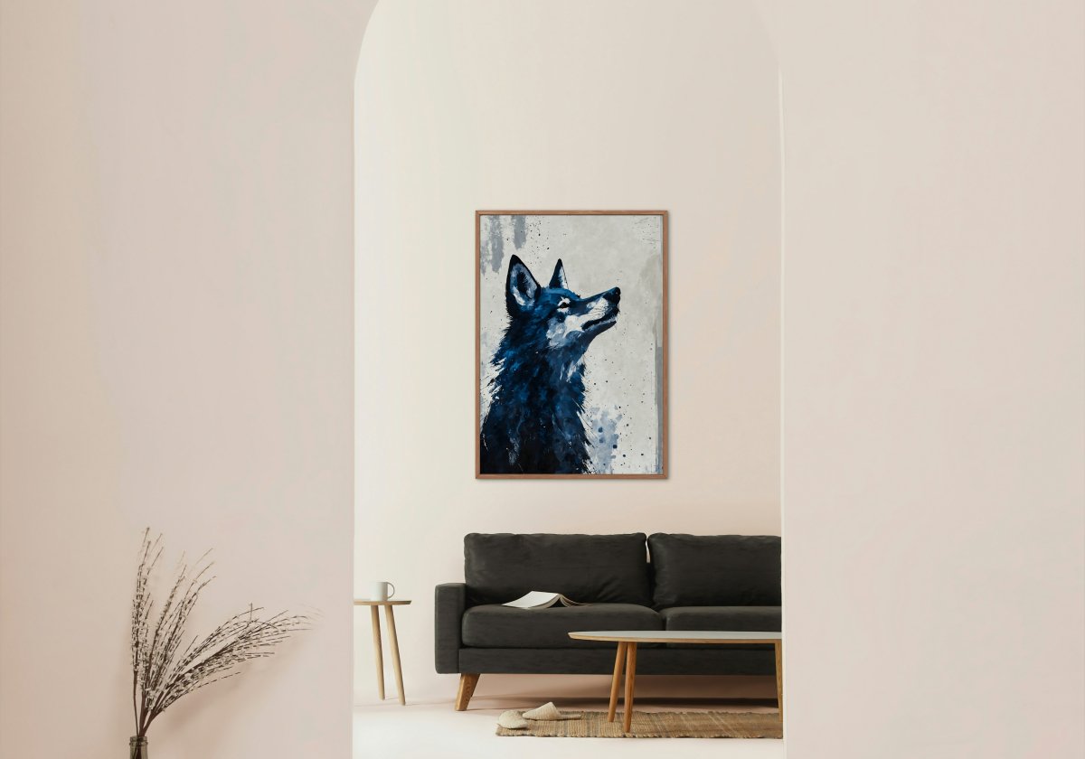 Direwolf grace portrait - Art print - Poster - Ever colorful