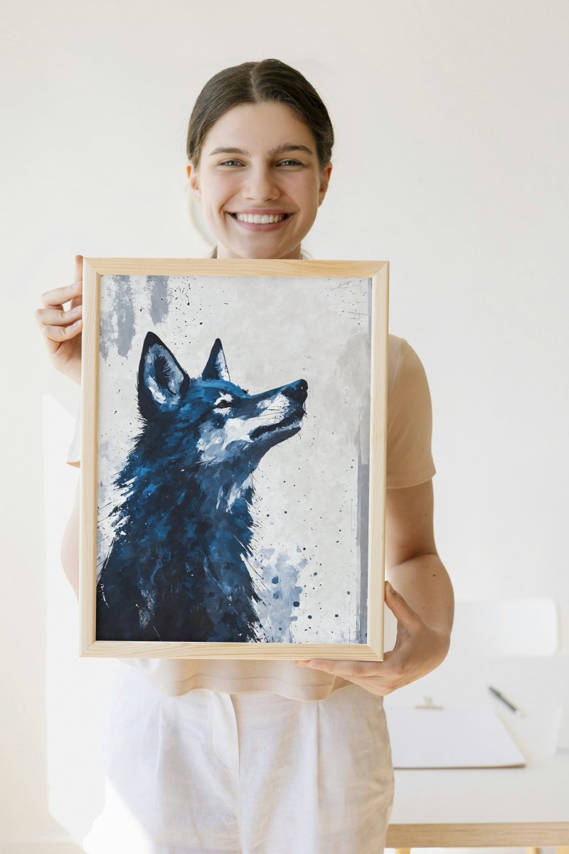 Direwolf grace portrait - Art print - Poster - Ever colorful