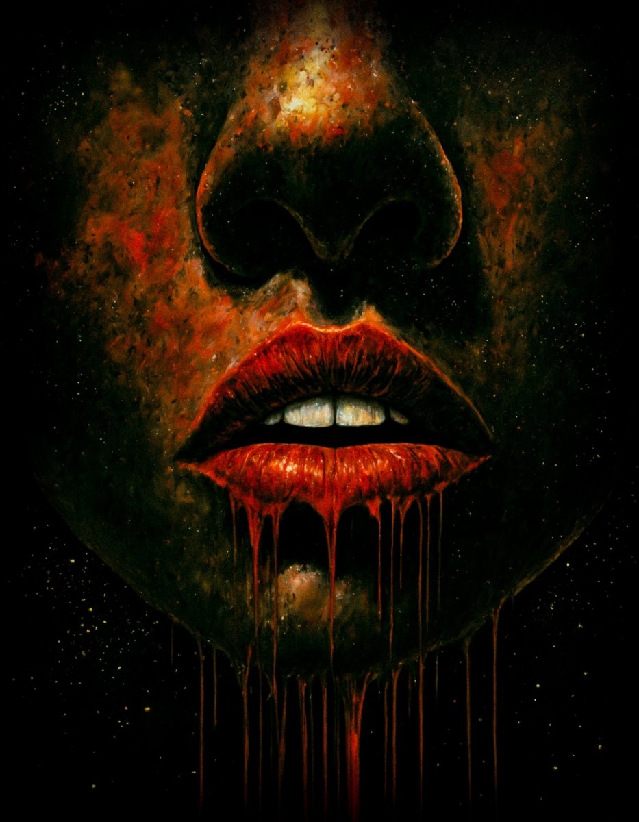 Dripping lips - Art print - Poster - Ever colorful