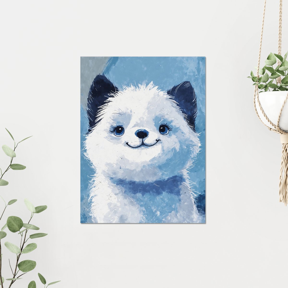 Fluffy husky portrait - Art print - Poster - Ever colorful