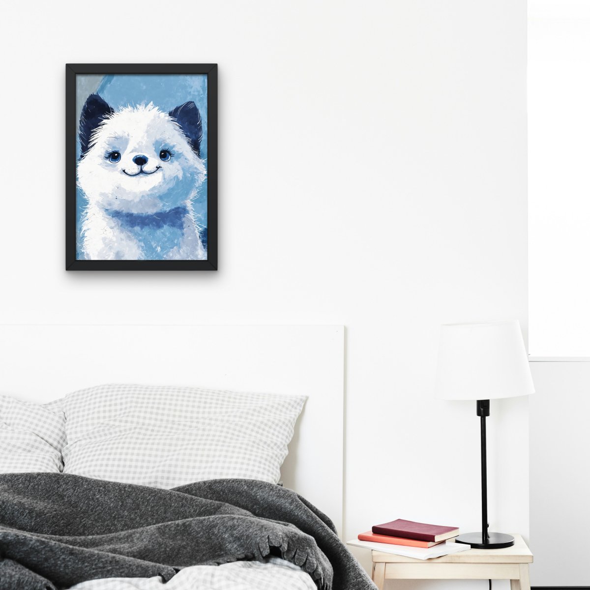 Fluffy husky portrait - Art print - Poster - Ever colorful