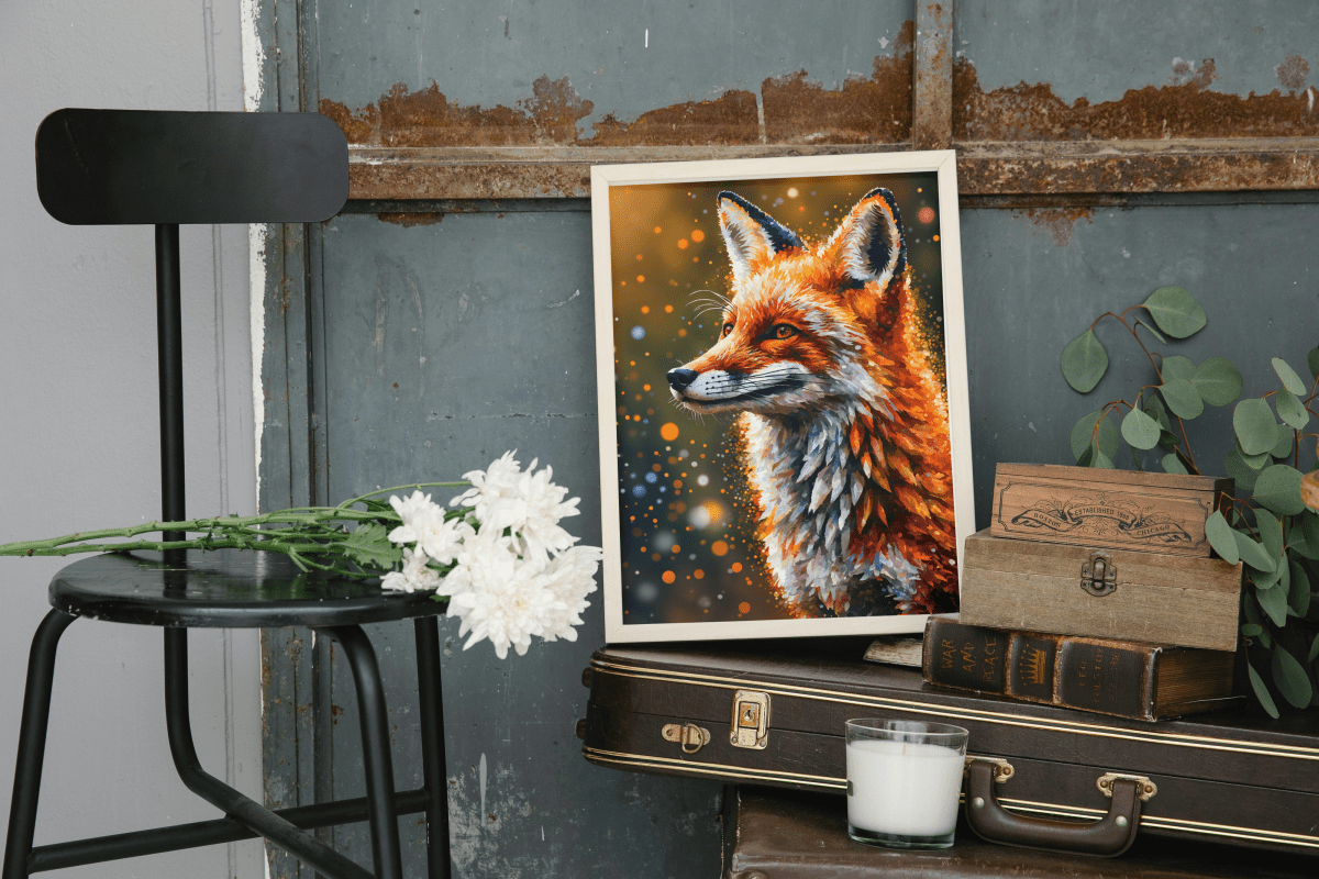 Foxy smile - Art print - Poster - Ever colorful