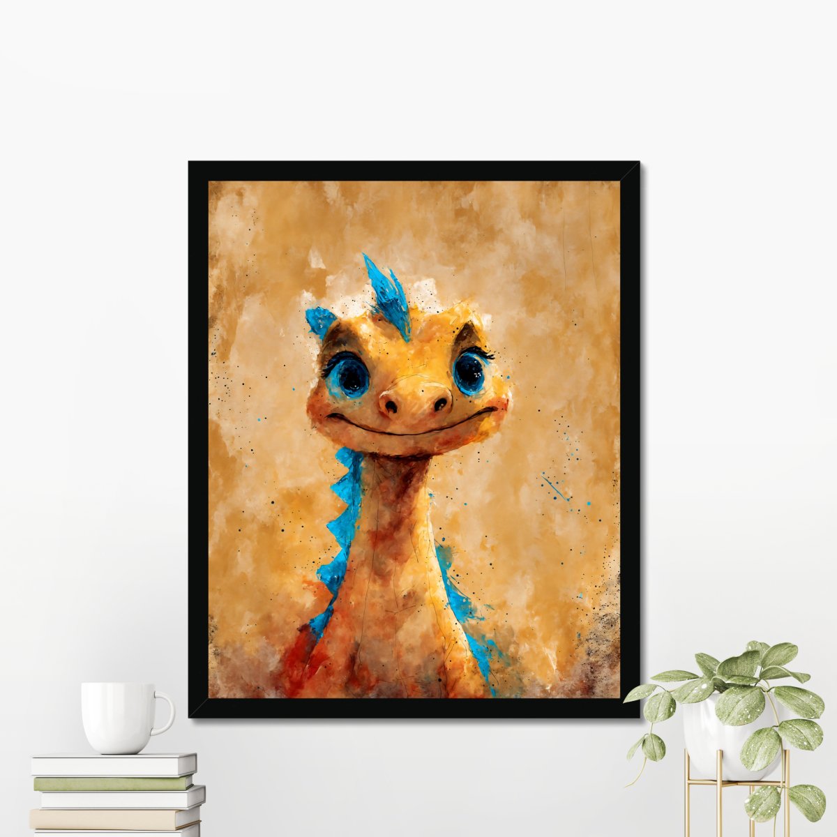 Friendly dragonet portrait - Art print - Poster - Ever colorful