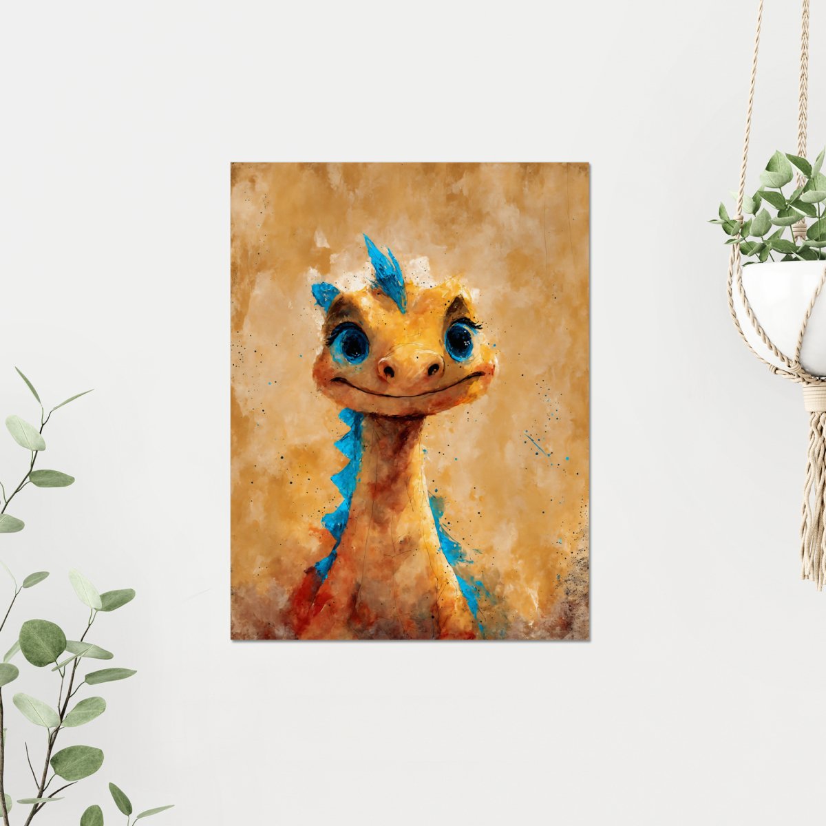 Friendly dragonet portrait - Art print - Poster - Ever colorful