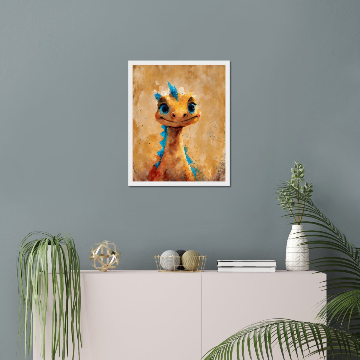 Friendly dragonet portrait - Art print - Poster - Ever colorful