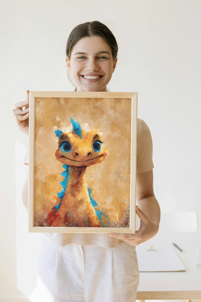 Friendly dragonet portrait - Art print - Poster - Ever colorful