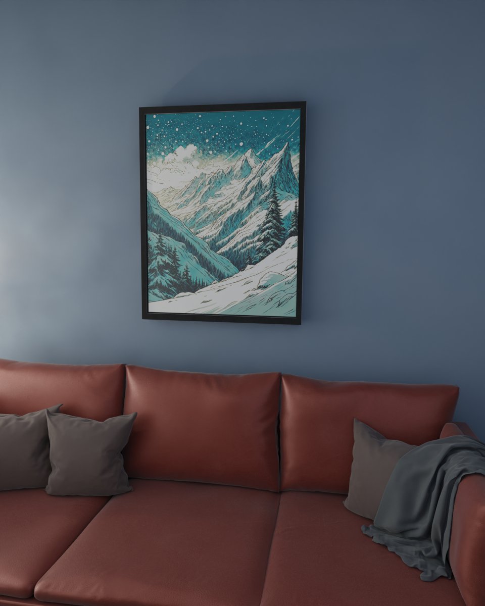 Frozen in time - Art print - Poster - Ever colorful