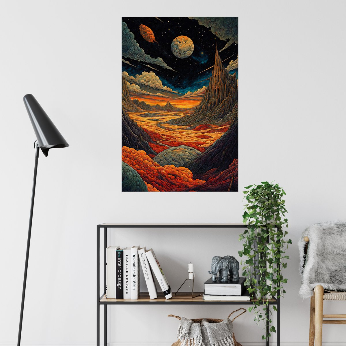 Jovian worlds - Art print - Poster - Ever colorful