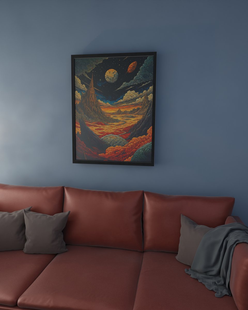 Jovian worlds - Art print - Poster - Ever colorful