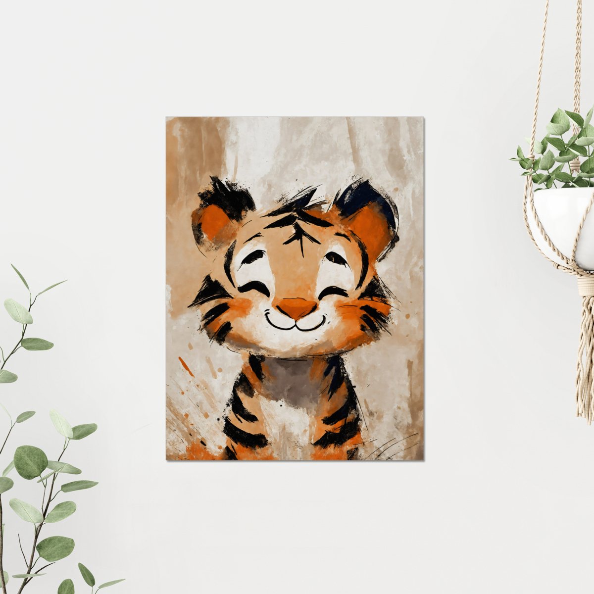 Joy of a tiger portrait - Art print - Poster - Ever colorful