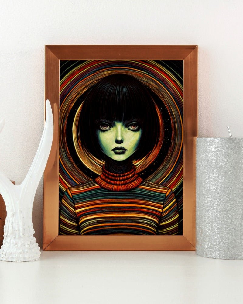 Knitted doll - Art print - Poster - Ever colorful