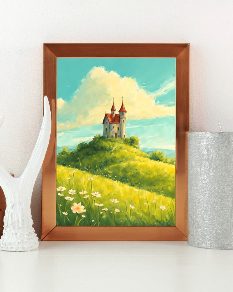 Le petit castle - Art print - Poster - Ever colorful