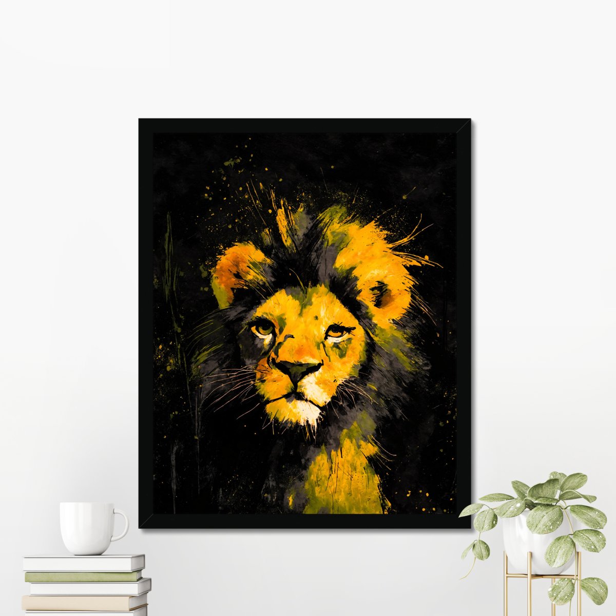 Noble leo portrait - Art print - Poster - Ever colorful