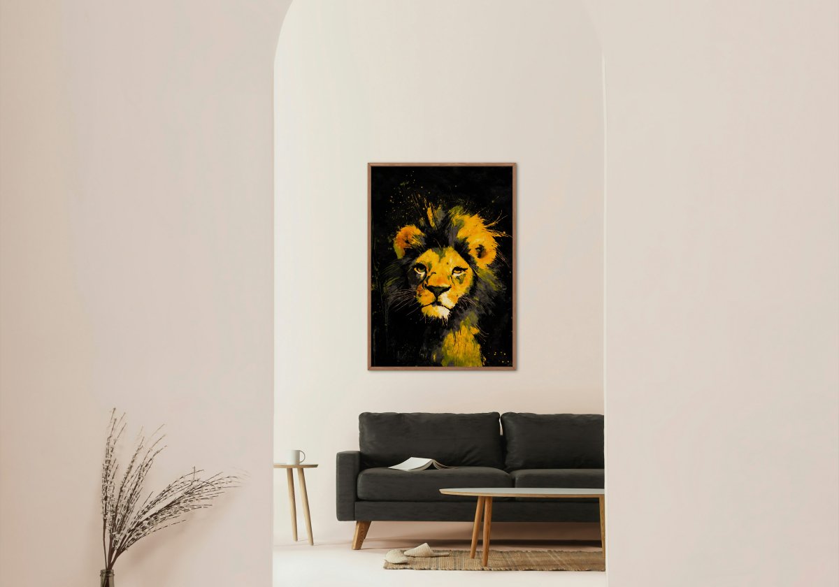 Noble leo portrait - Art print - Poster - Ever colorful