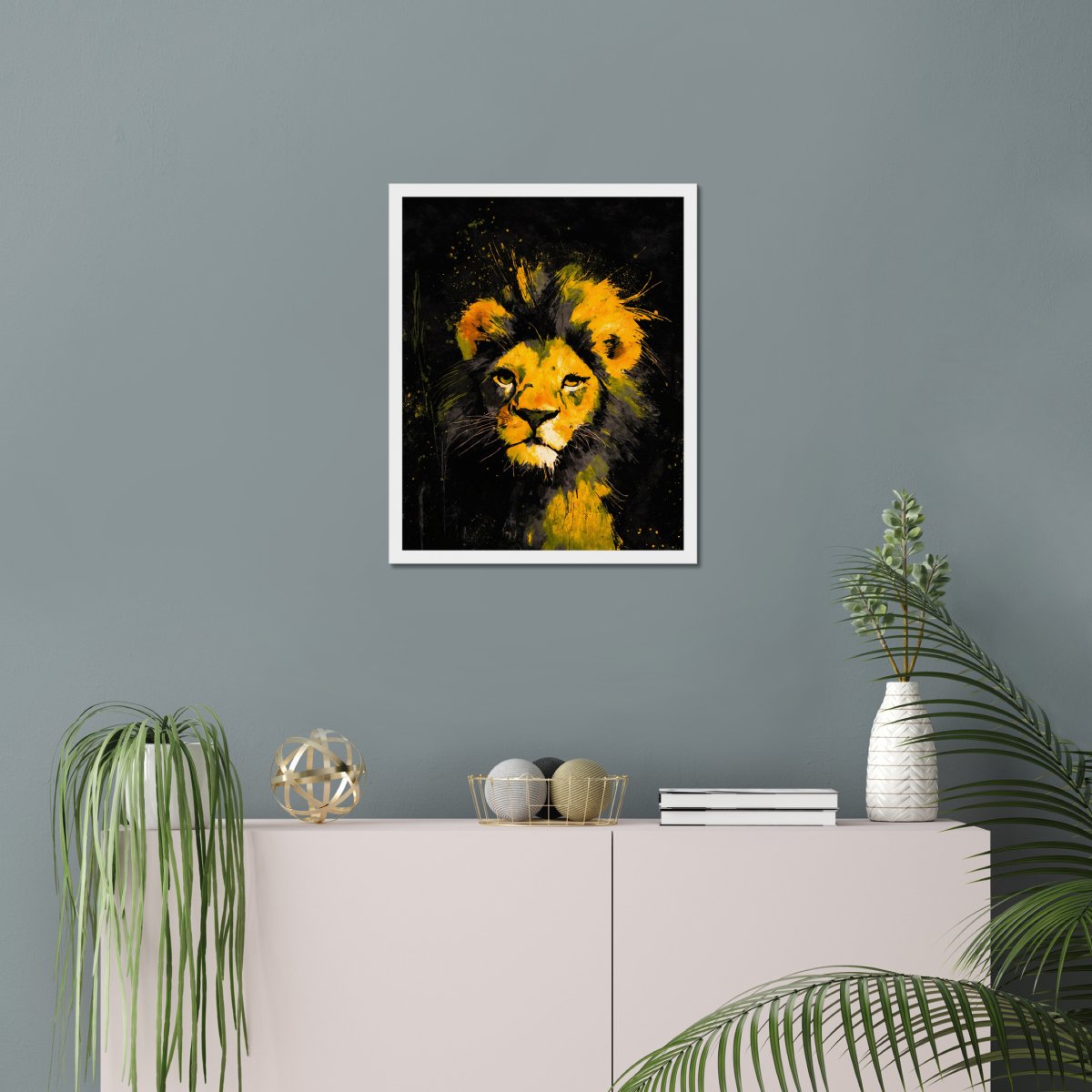 Noble leo portrait - Art print - Poster - Ever colorful