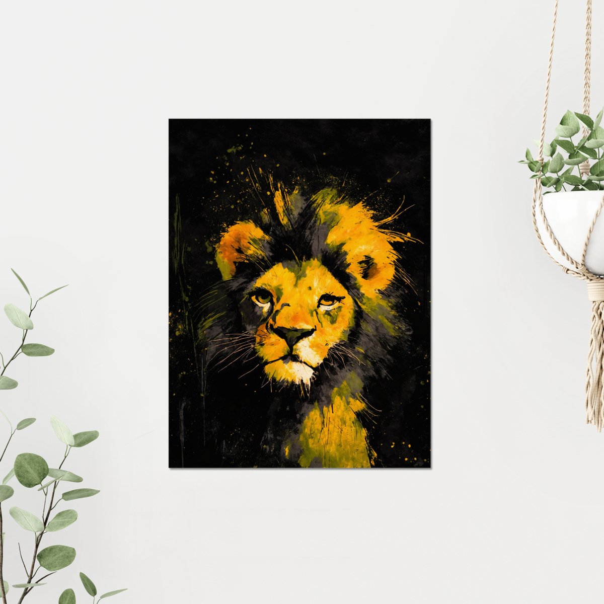 Noble leo portrait - Art print - Poster - Ever colorful