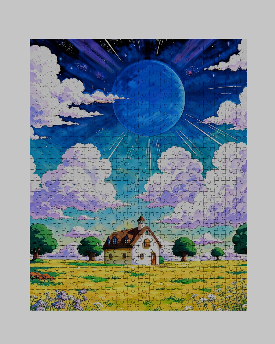 Oncer in a blue moon - Puzzle - Puzzle - Ever colorful