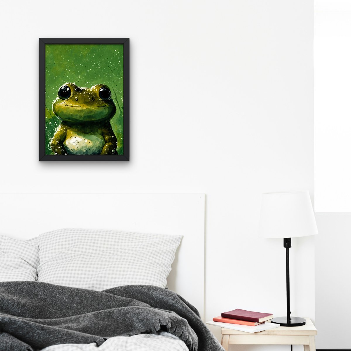 Popeyed frog portrait - Art print - Poster - Ever colorful