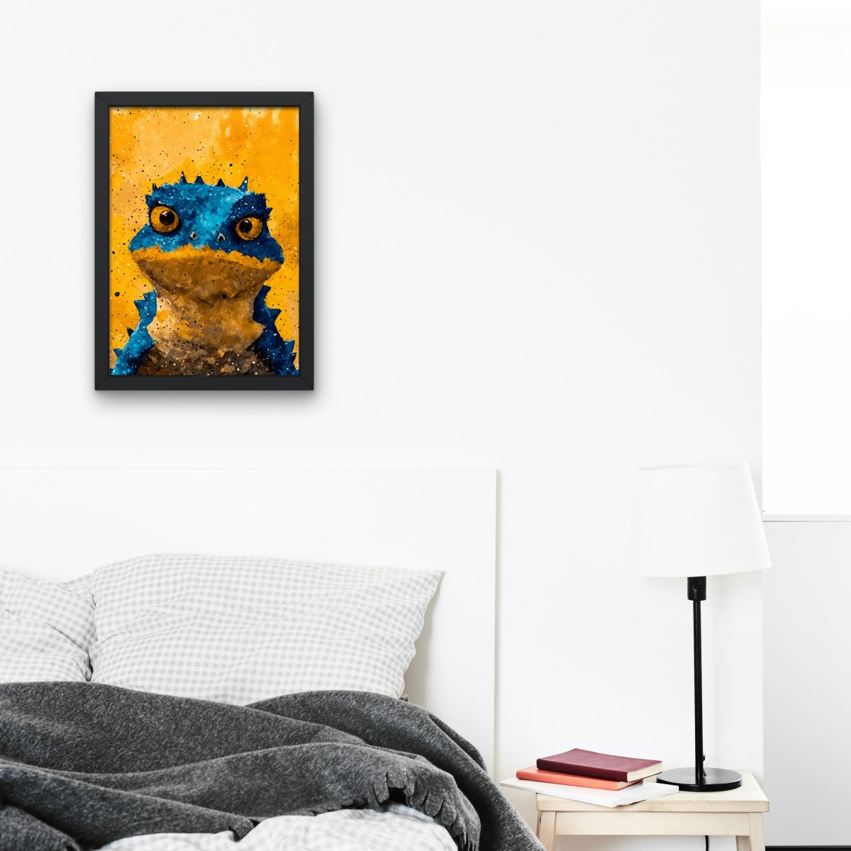 Serious lizard portrait - Art print - Poster - Ever colorful