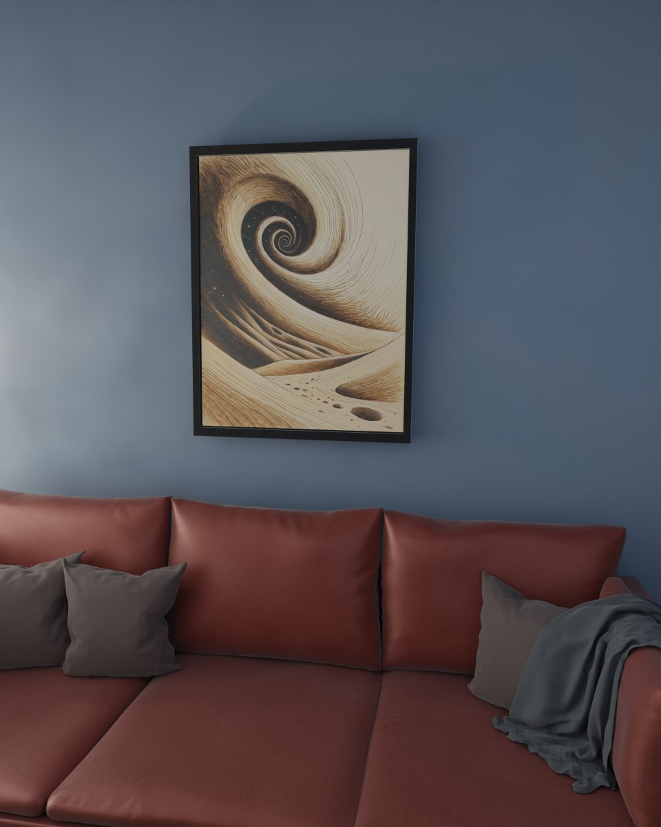 Swirling dunes - Art print - Poster - Ever colorful