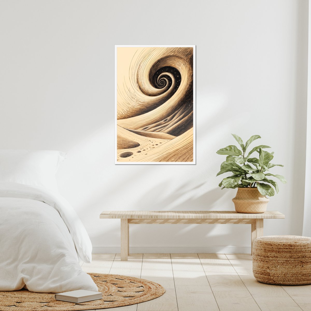 Swirling dunes - Art print - Poster - Ever colorful