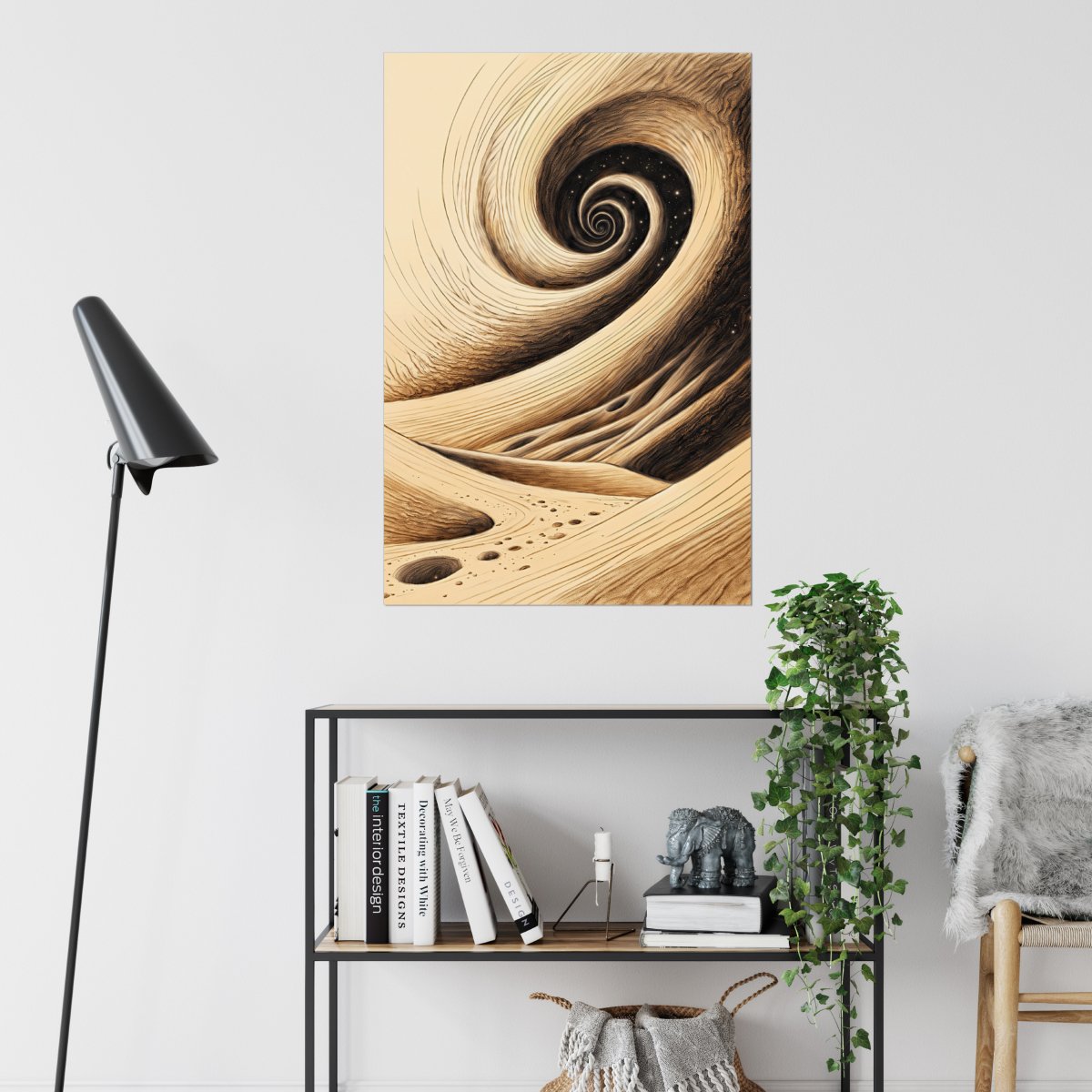 Swirling dunes - Art print - Poster - Ever colorful