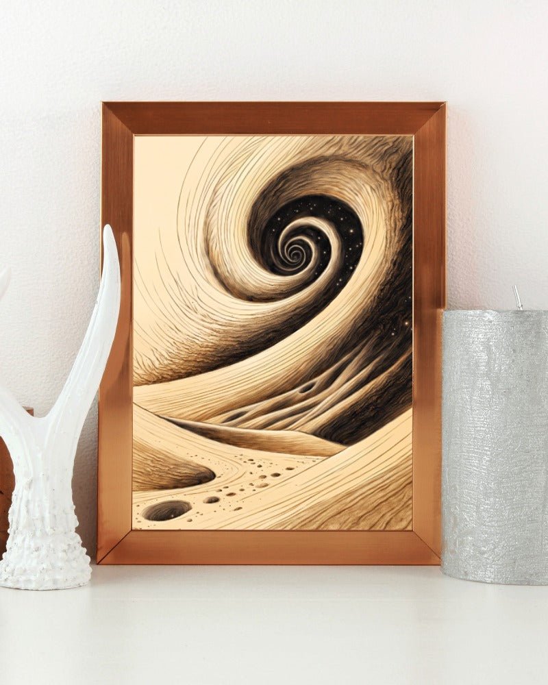 Swirling dunes - Art print - Poster - Ever colorful