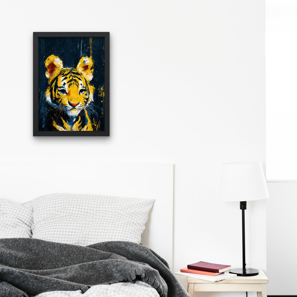 Wishful tiger cub portrait - Art print - Poster - Ever colorful