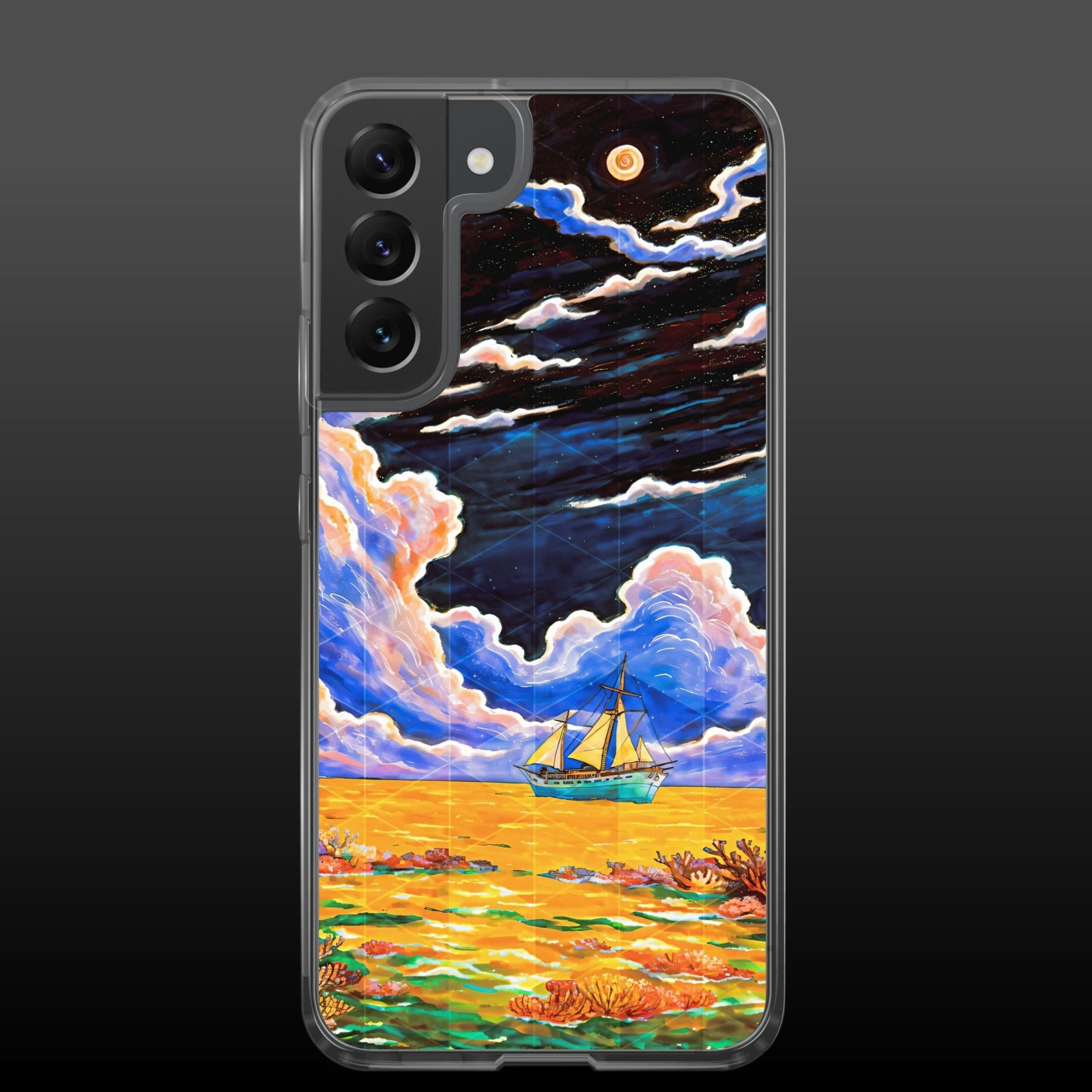 "Amber sea" clear samsung case - Clear samsung case - Ever colorful