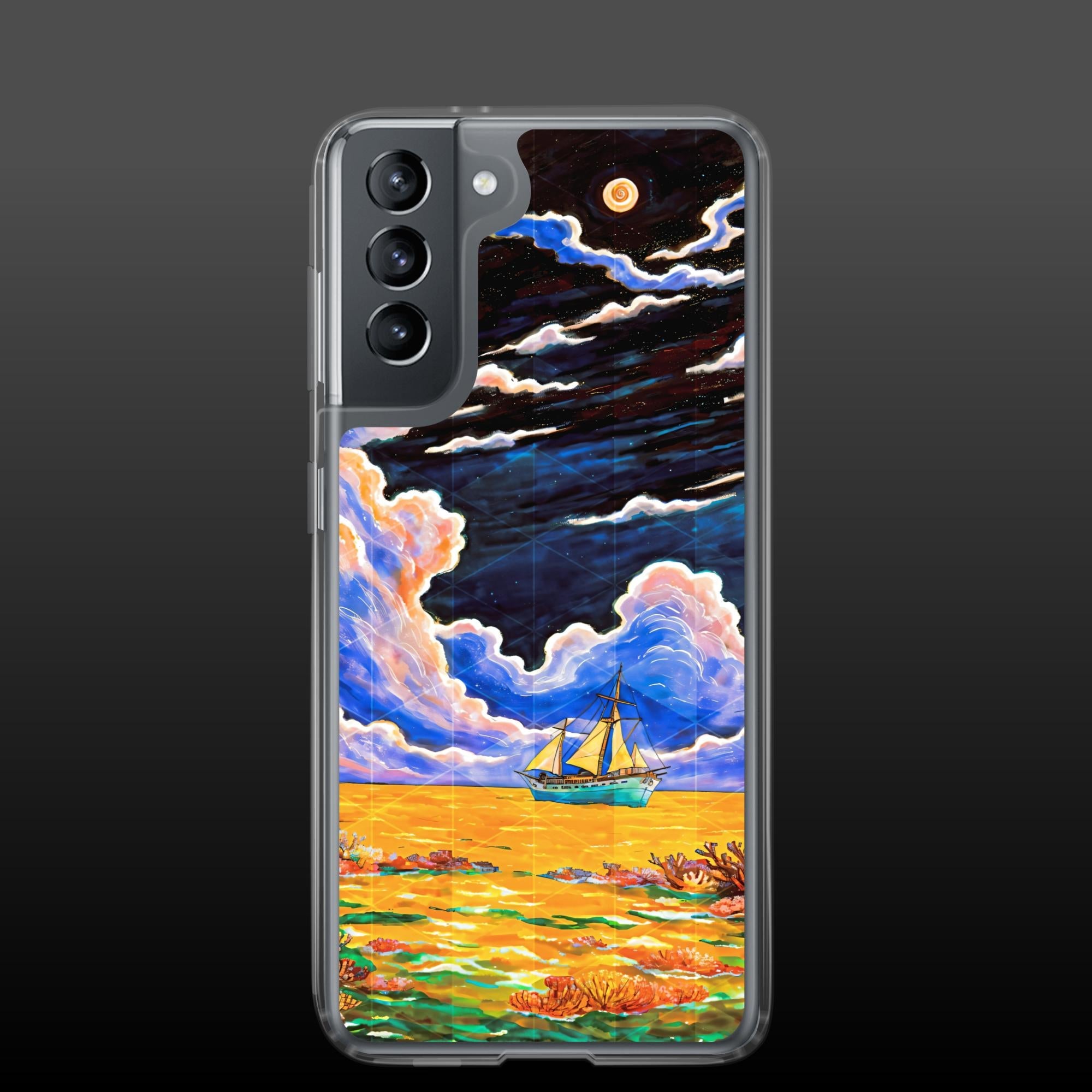 "Amber sea" clear samsung case - Clear samsung case - Ever colorful