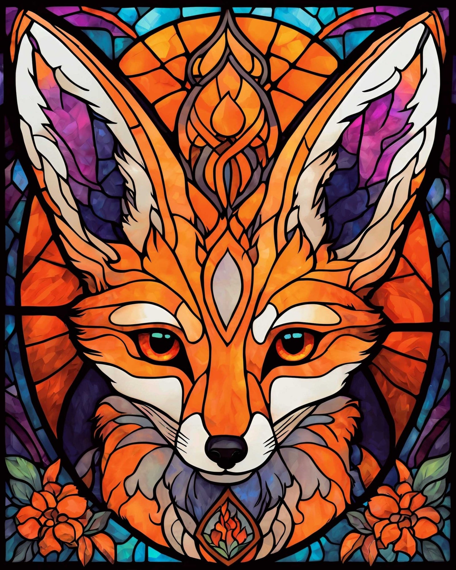 Amethyst fox - Poster - Ever colorful